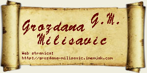 Grozdana Milisavić vizit kartica